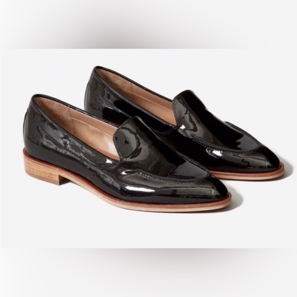 Everlane Modern Loafer in Brown Patent Leather 9.5